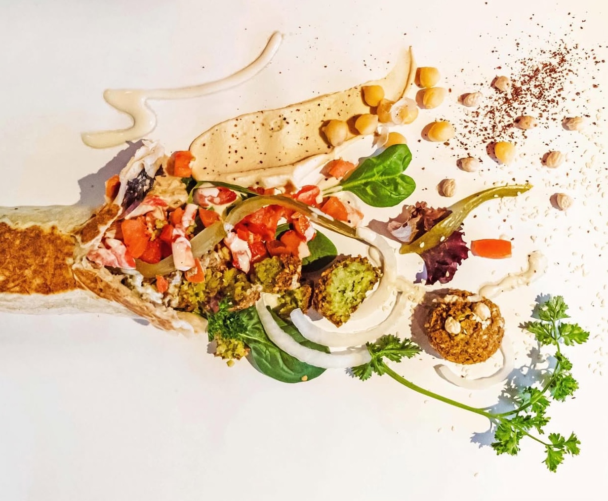 Vegetarian Mediterranean food at Yafa Hummus