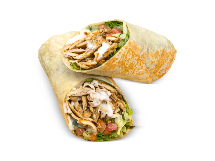 Chicken shawarma wrap at Yafa Hummus