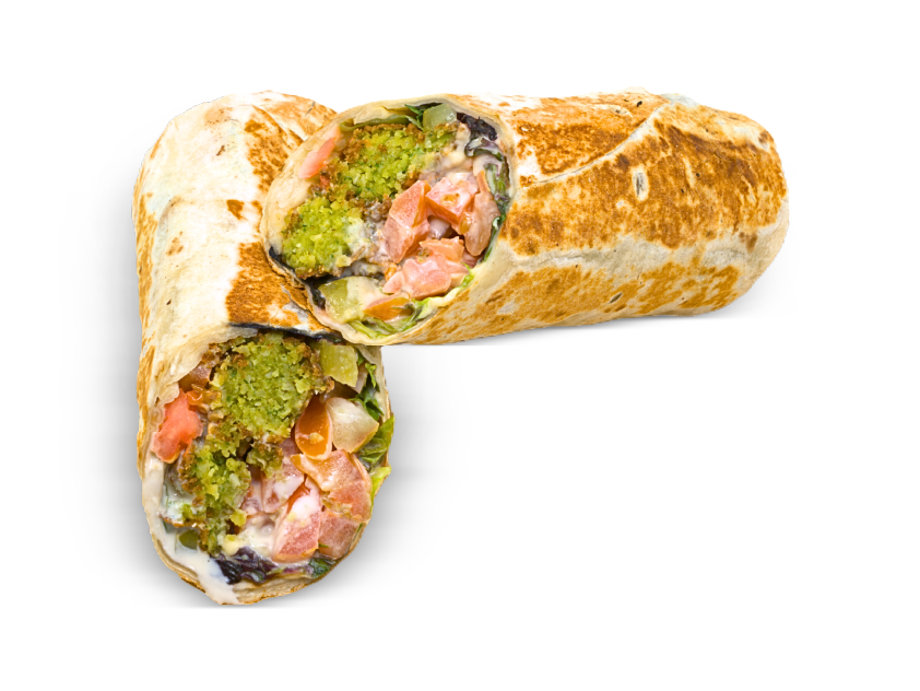 Falafel wrap at Yafa Hummus