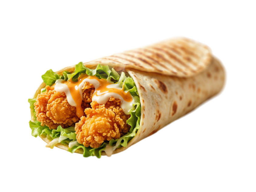 Zinger chicken wrap at Yafa Hummus