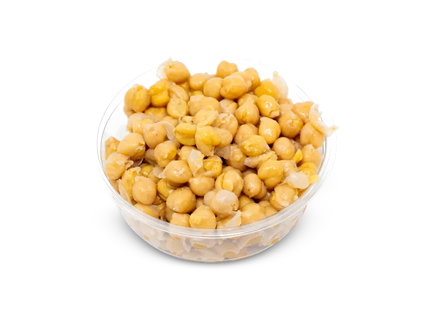 Seasoned garbanzo beans at Yafa Hummus