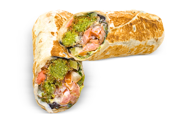 Falafel wrap at Yafa Hummus