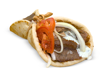 Gyro pita at Yafa Hummus