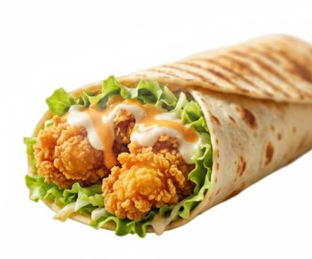 Zinger chicken wrap at Yafa Hummus